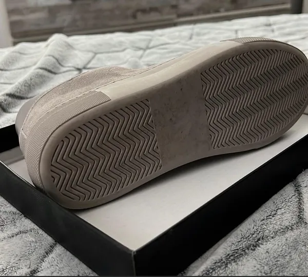 Steve Madden x Winnie Harlow All Now Grey Suede Sneakers - Image 8