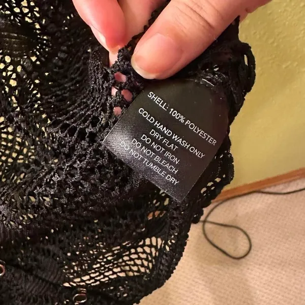 Domitilla I.AM.GIA Black Crochet Top - Image 4