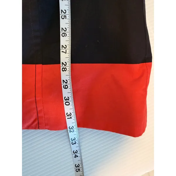 Tommy‎ Hilfiger Red Navy Stripe Double Breasted Trench Coat Jacket Size S P - Image 10