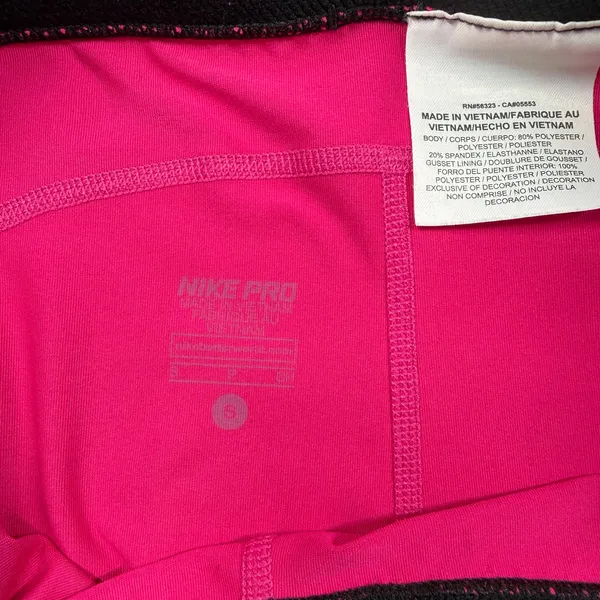 Nike Pro Compression Shorts Women’s Small Pink Dri-FIT Athletic Training Shorts - Image 4