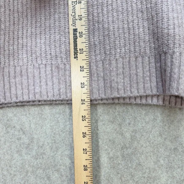 Abercrombie & Fitch Mock Neck Ribbed Knit‎ Sweater Mauve Pink XS Preppy Casual - Image 8