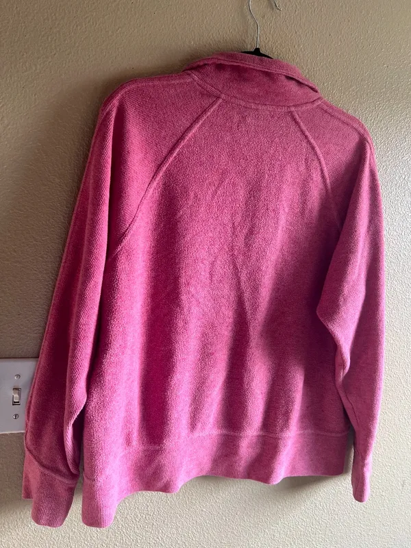 NIKE HYPERNATURALS Dessert Berry Pink 1/2-ZIP PULLOVER SWEATER‎ Size Large - Image 6