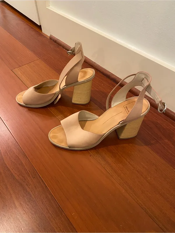 Dolce Vita Blush Tan Nude Block Heel Sandals | Aaliyah Block Heel Nude - Image 2
