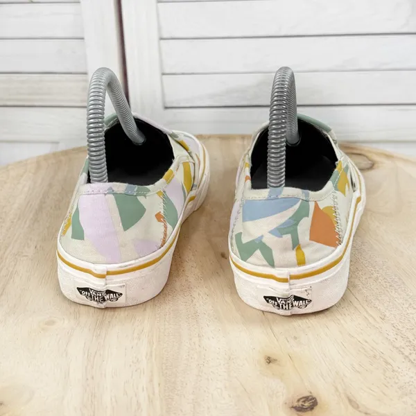 Vans Lelia Hurst Abstract Tropical Print‎ Slip On Pro Sneakers White Multi 6 - Image 6