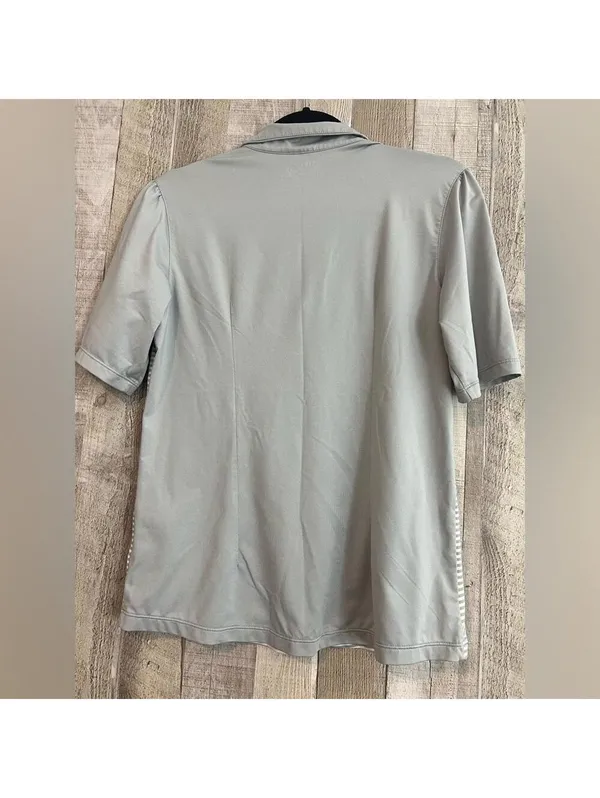Maggie Lane Women's Medium Short Sleeve Gray Polo Shirt - Image 6