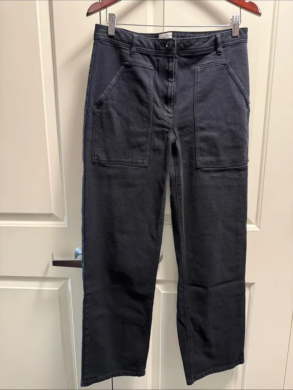 Aritzia Wilfred Free Modern Utility Pant Black 10 - Image 2