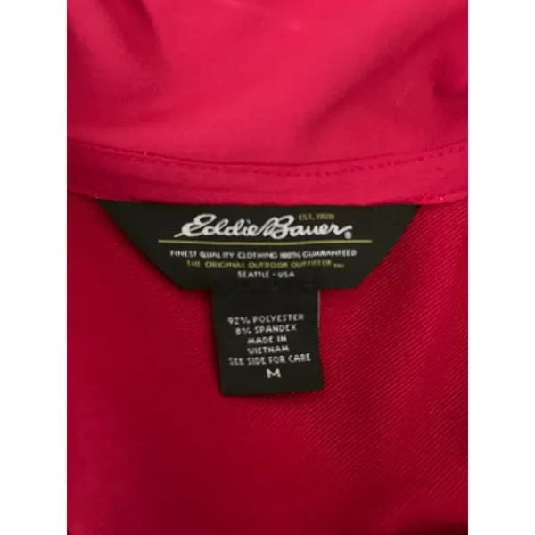 Eddie Bauer Jacket Women’s Pink Medium Softshell Full Zip Outdoor - Image 4
