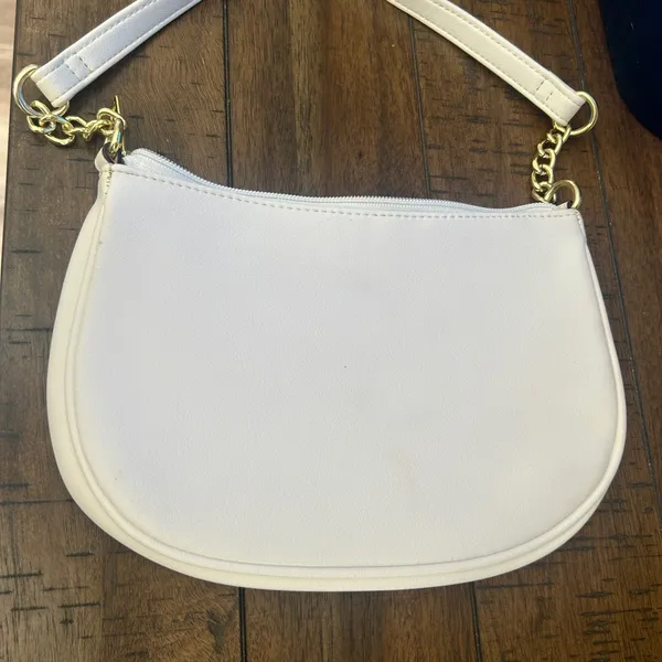 Juicy Couture White Shoulder Bag with Gold Accents - Image 2