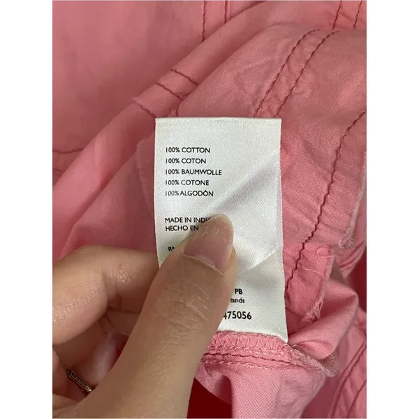 Free People We the Free Cotton Happy Hour Button Down Poplin Shirt Size S Pink - Image 7