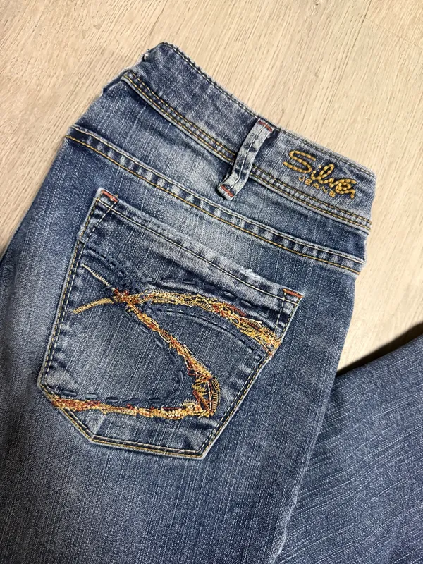 Silver aiko capri jeans  - Image 7