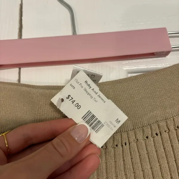 Hera Collection Tan Tank & Pants Set NWT - Image 8