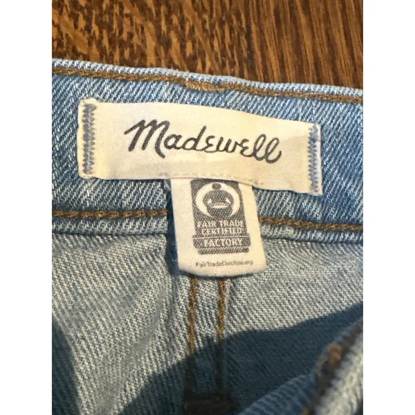 Madewell The Perfect Vintage Jeans 30P Light Wash High Rise Petite Mom Jeans - Image 5