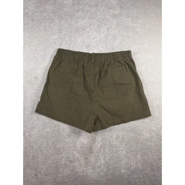 madewell womens camp shorts olive green large - Image 6