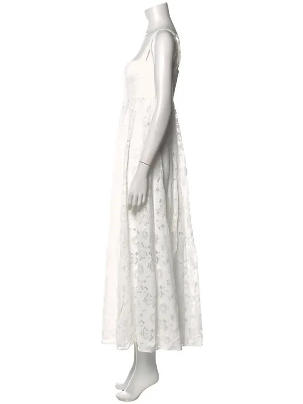 NWT Hill House Collector's Edition Rowena Dress in White Lace Tank Maxi Dress L - Image 3