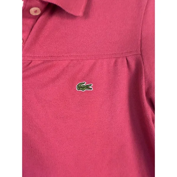 LACOSTE Pink Polo Dress Size‎ 36 US 4 Golf Tennis Cotton Minimalist Prep - Image 4