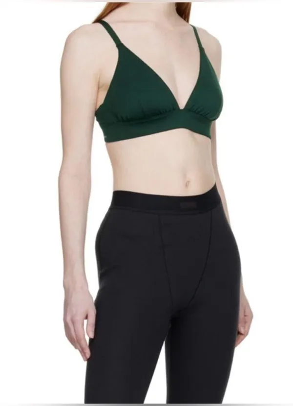Outdoor Voices Sculpt Hi Apex Bra - Pine Green - S - Image 5