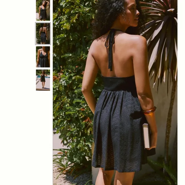 Anthropologie Eyelet Sweater Dress - Image 4
