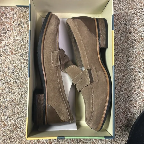 Earth Avani warm Taupe Suede Loafers- so comfy #18 - Image 6