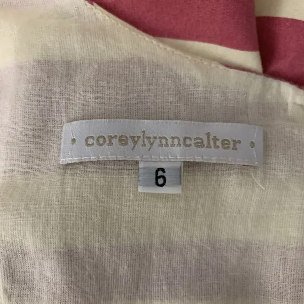 Anthropologie Corey Lynn Calter Dress 6‎ Fit Flare Striped Sleeveless Retro - Image 6