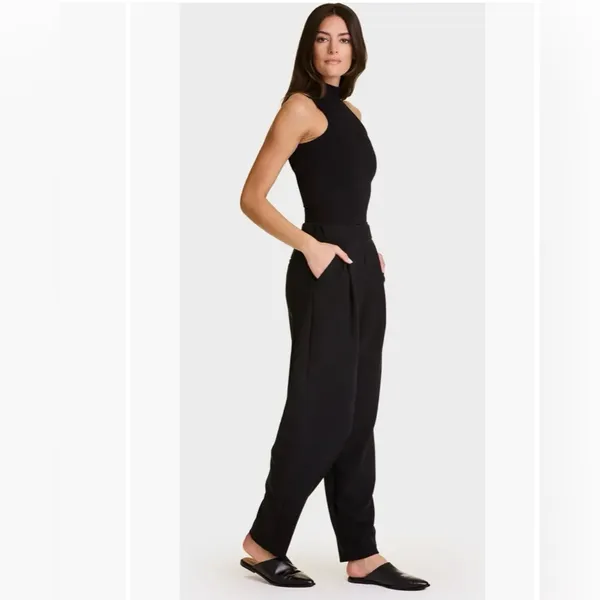 ALALA Black Phoebe Trousers Pleated Athleisure Joggers Small - Image 2