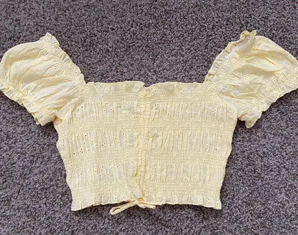 Yellow Crop Top - Image 2