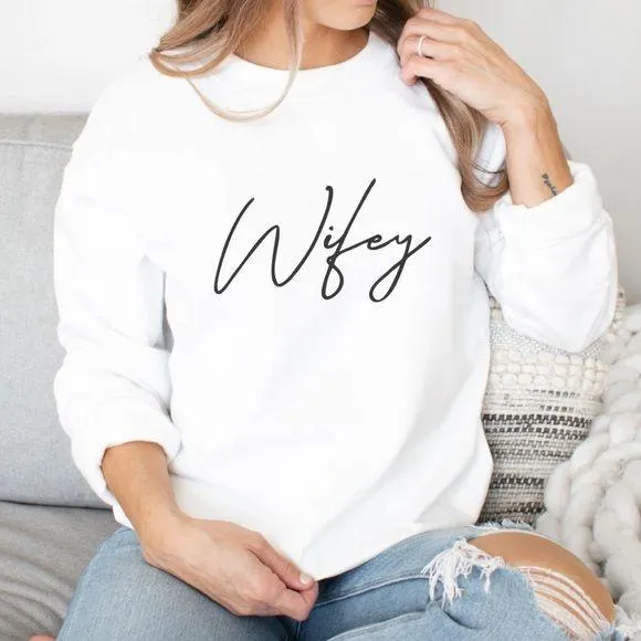 SheIn White 'Wifey' Women's Top - Image 2
