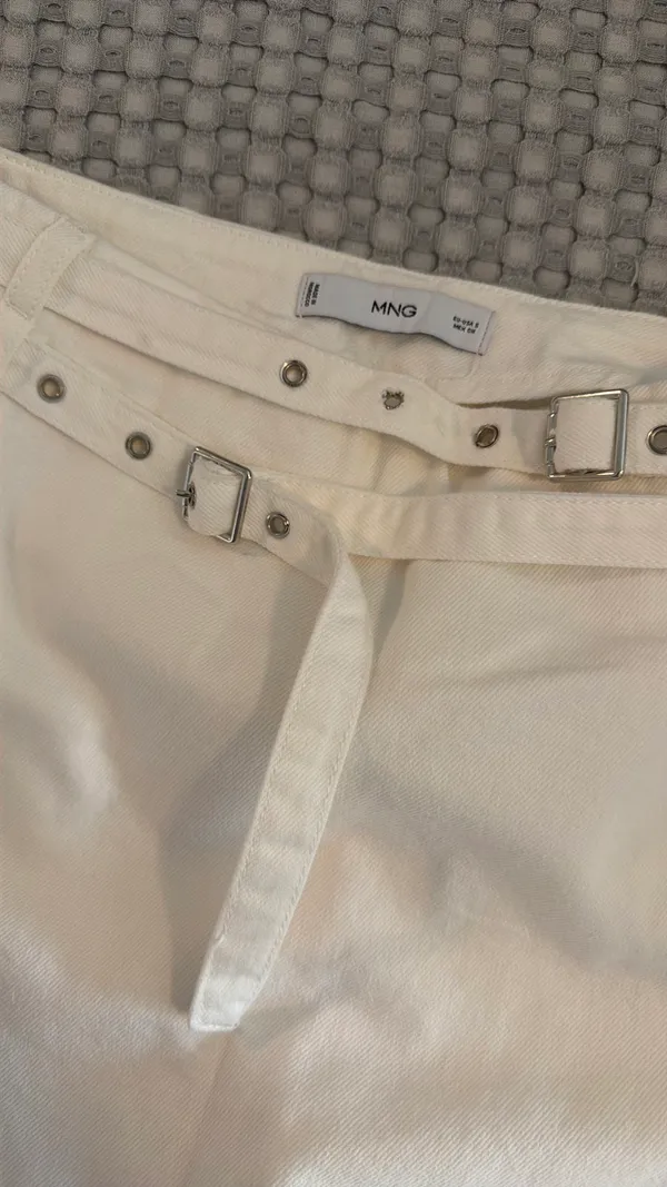 Mango Double Belted Mini Skort - Image 2