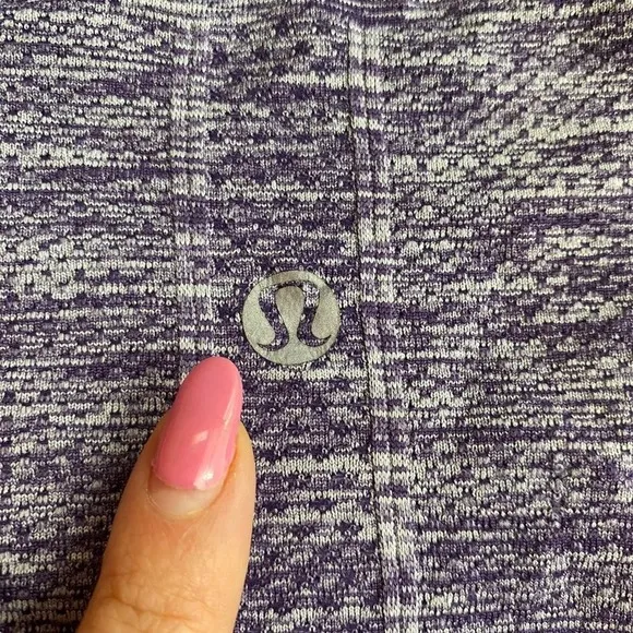 Lululemon Swiftly Tech Long Sleeve Crew Size 4‎ Space Dye Heathered Purple Fog - Image 3