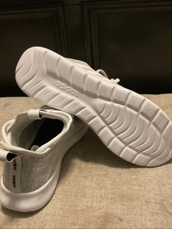 adidas Gray and White cloudfoam running Sneakers - Image 6