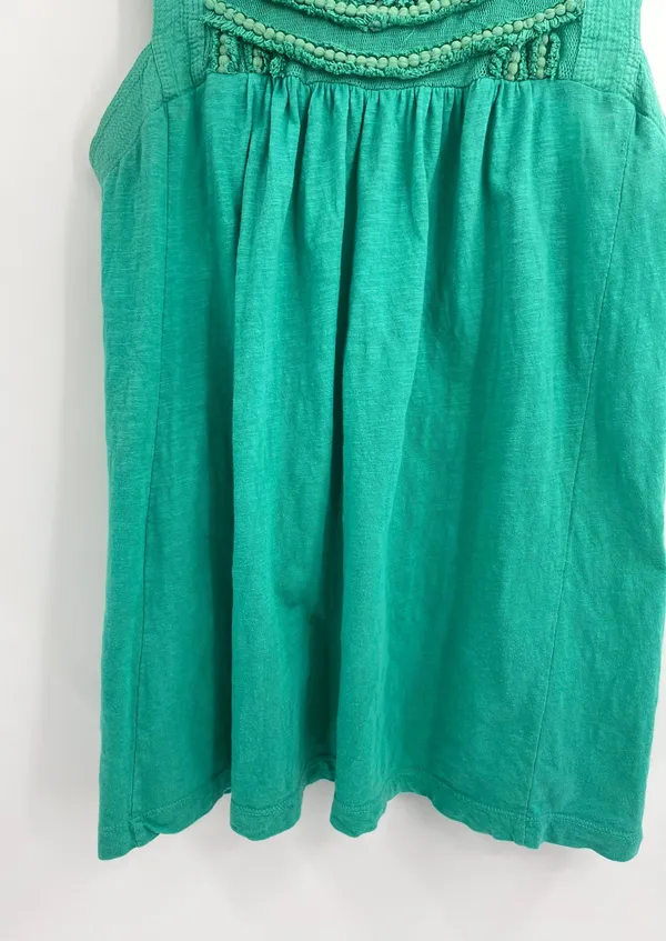 Anthropologie Akemi + Kin Green Boho Sleeveless Cami Peasant Top Size Small - Image 5