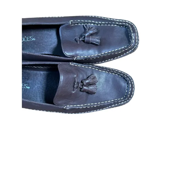 Aerosoles‎ Leather Tassel Loafers Comfort Driving Moccasins Classic Flats - Image 7