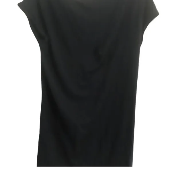 Old Navy Black Twist-Front V-Neck Short Sleeve Top - Image 3