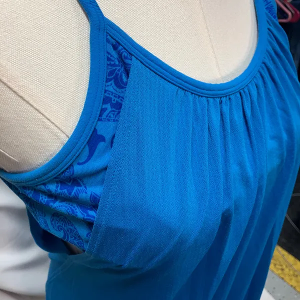 Lululemon No Limits Tank Womens 6 Paisley Cornflower W1575S Active‎ Sport - Image 6
