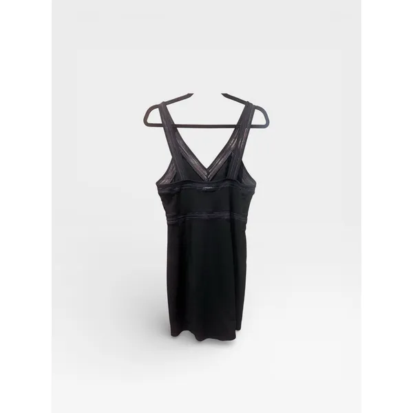 Free People Black Lace Cocktail Mini Dress Romantic Gothic Lolita Coquette M - Image 4