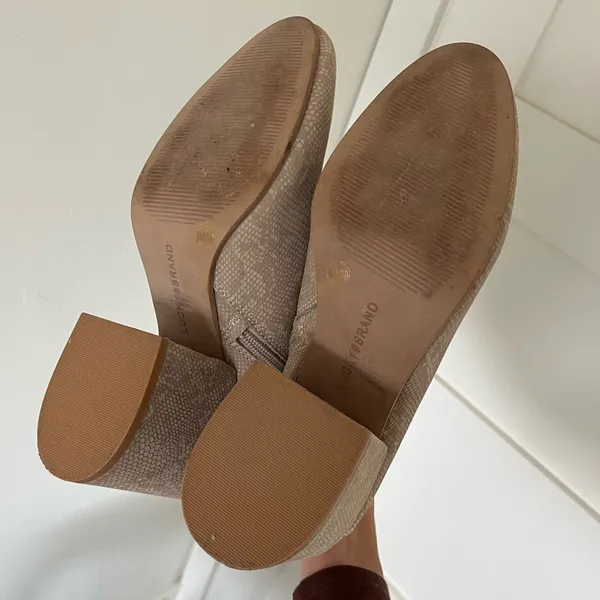 Lucky Brand Beige Booties - Image 5