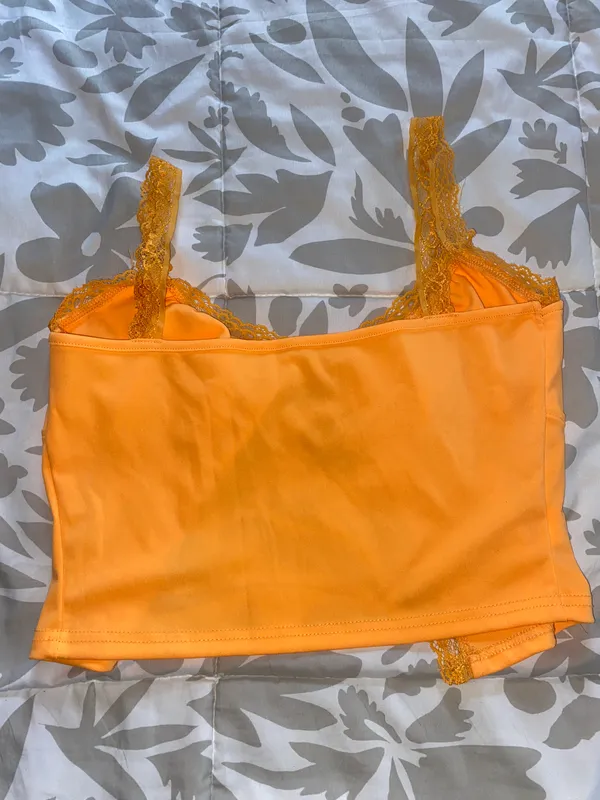 Amazon Orange Crop Top - Image 4