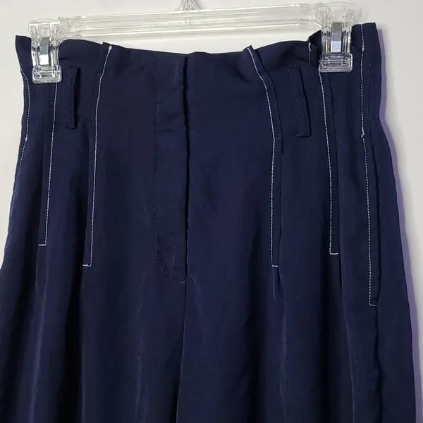 Essue pleated wide leg boho bohemian pants sz S - Image 2