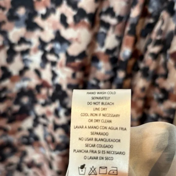 Nicole Miller‎ Tan Animal Print Maxi Dress Size Medium - Image 8