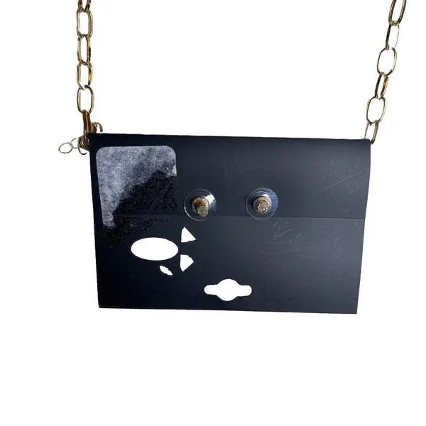 Noir Concho Turquoise White Choker Necklace & Gold Round Earrings Brand New - Image 5