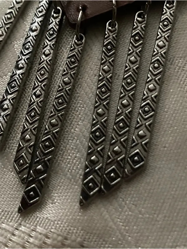Paparazzi Necklace & Earrings Set Enchantingly Tribal Turquoise Western - Image 3