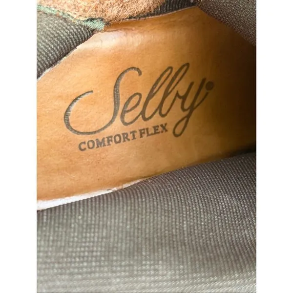 Selby ComfortFlex Brown Leather Riding Boots Low Heel Women’s 7M Brazil - Image 10
