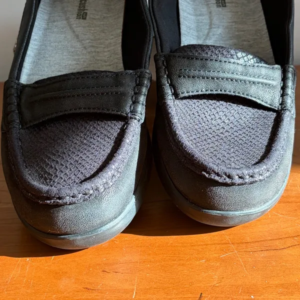 Clarks Cloudsteppers Sillian Paz Black Loafers Womens 7.5 M Slip On‎ Shoes - Image 4