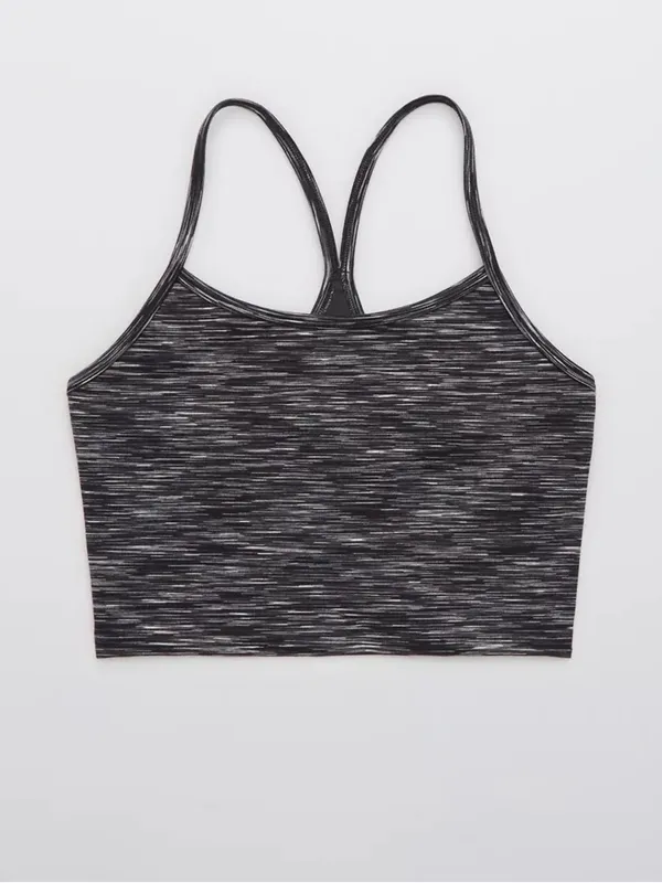OFFLINE By Aerie Seamless Space-Dye Crop Tank - Navy - Image 3