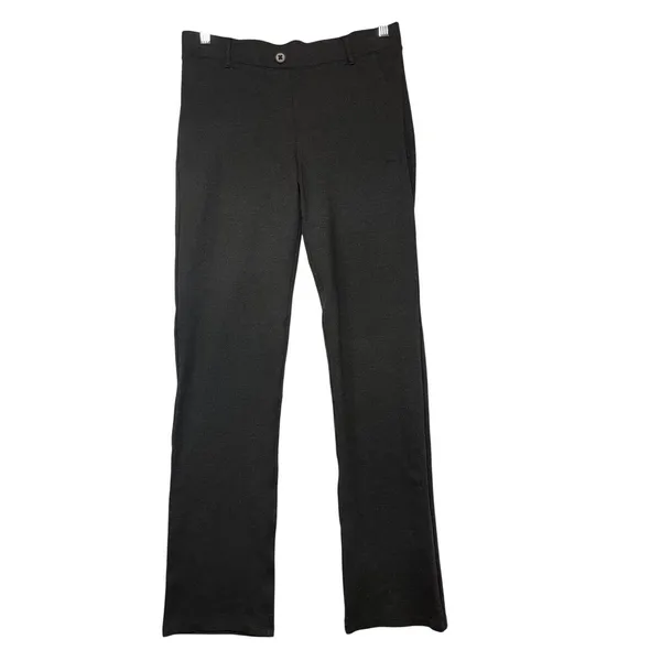 Betabrand Dress Pant Yoga Pants Charcoal Gray Straight Leg Work‎ Office Mens M - Image 2