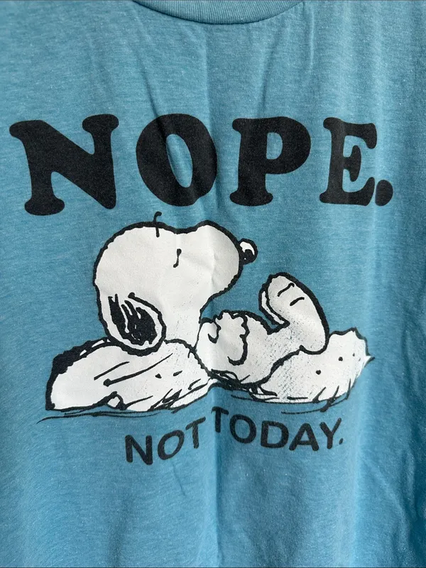 Peanuts Teal Graphic Tee - Image 4