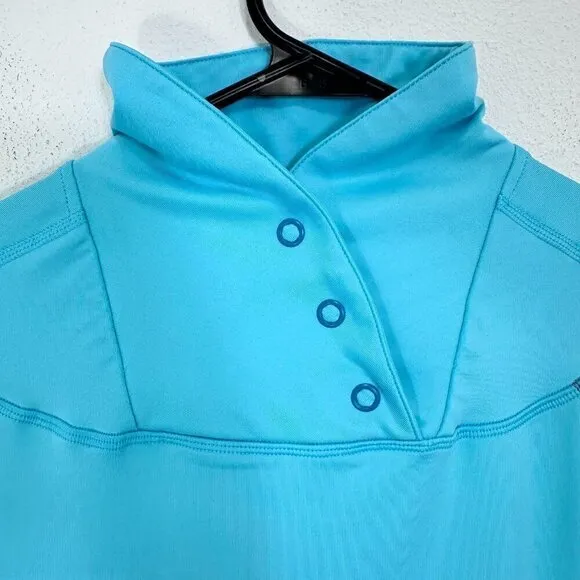Under‎ Armour Coldgear Top Womens Small Mock Neck Long Sleeves Colorblock Active - Image 7