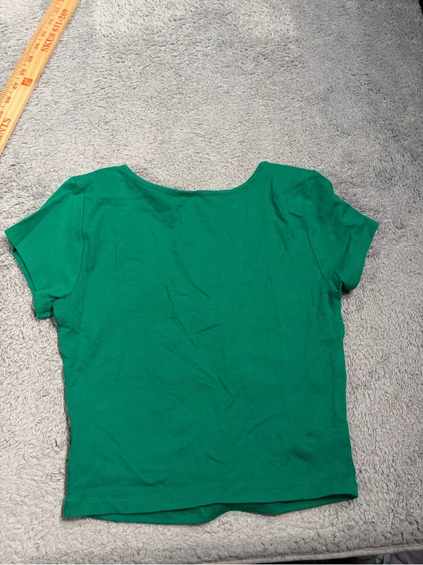 Hatopants Green Scoop Neck Crop Top small - Image 6