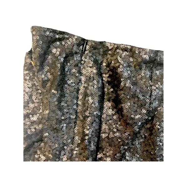 New The Limited Womens Midi Skirt Sz 0 Black All Over Sequin Side Slit‎ - Image 5