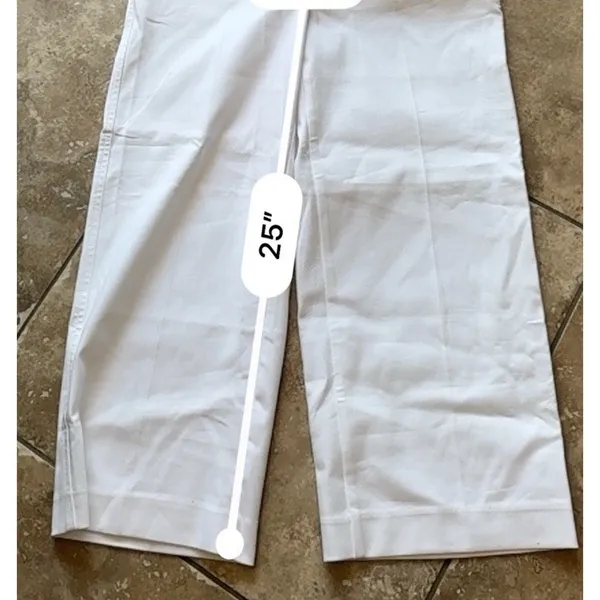 Ann Taylor Wide Leg Crop Jeans Women's 6P Petite White High Rise NWT - Image 8