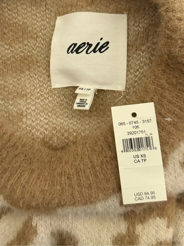 Aerie‎ Leopard Buttercream Sweater - Image 4